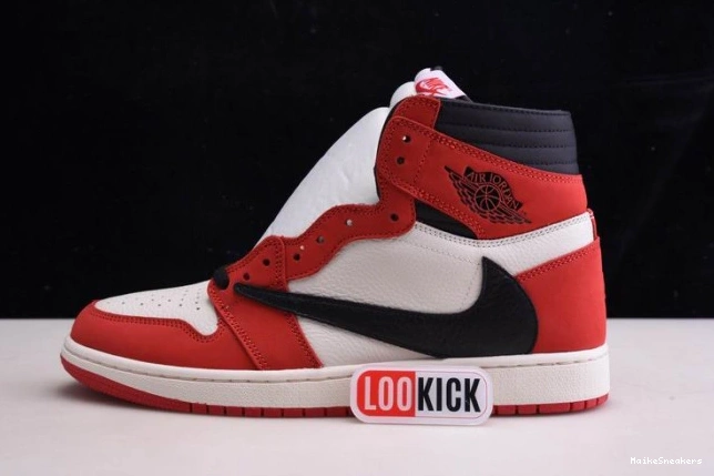 MaikeSneakers - AIR 100(RED) HIGH JORDAN 1 SCOTT X TRAVIS OG RETRO CD4487 0717